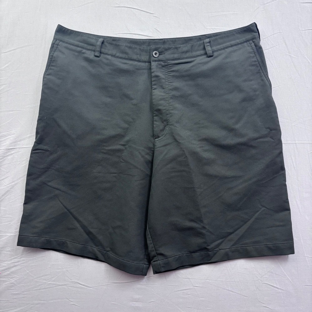 Nike Golf Mens Grey Nike Fit Dry Textured Performance Golf Shorts Size 40